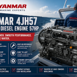 Reliable Power on the Water with YANMAR 4JH57 Marine Diesel Engine 57hp