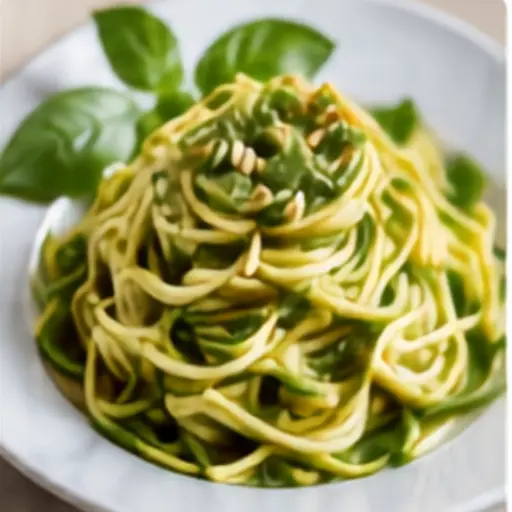 Zucchini Noodles
with Pesto